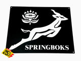 Springboks Rugby Mounted Wall Art Design Black & Gold