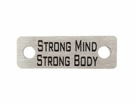 Strong Mind Body Individual Shoelace Tag Shoe Lace Tags