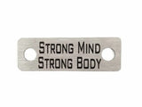 Strong Mind Body Individual Shoelace Tag Shoe Lace Tags