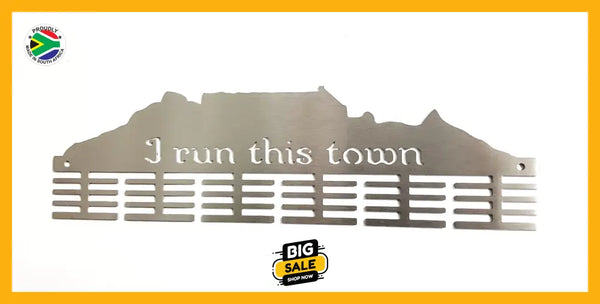 Table Mountain I Run This Town Medal Hanger 48 Tier Sports Medal Hangers