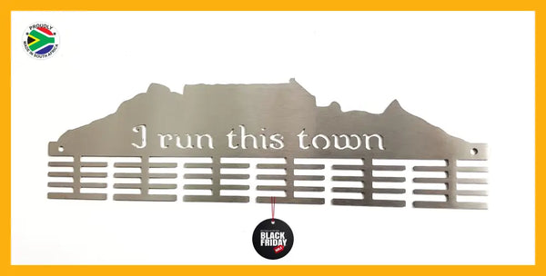 Table Mountain I Run This Town Medal Hanger 48 Tier Sports Medal Hangers