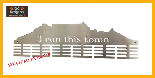 Table Mountain I Run This Town Medal Hanger 48 Tier Sports Medal Hangers