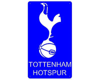 Tottenham Hotspur Football Club Mounted Wall Art Design 70Cm X 40Cm Medium / Blue