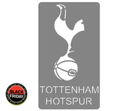 Tottenham Hotspur Football Club Mounted Wall Art Design 70Cm X 40Cm Medium / Stainless Steel Brush