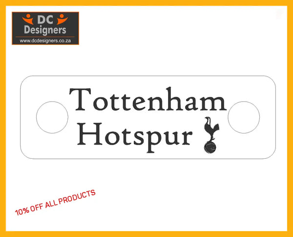 Tottenham Hotspur Individual Shoelace Tag Shoe Lace Tags