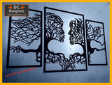 Tree Of Life Kissing Couple Wall Art