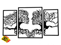 Tree Of Life Kissing Couple Wall Art