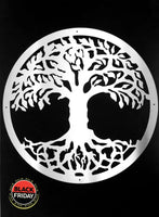 Tree Of Life Wall Art Stainless Steel Brush Finish / 30Cm