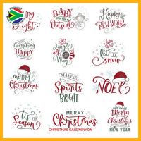 Trendspire Christmas Sticker Words - Vinyl Stickers