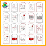 Trendspire Deluxe Christmas Present Labels - Red Or Gold/Black 36’S Stickers