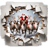 Trendspire Santa’s Reindeer Christmas Stickers - Set Of 2