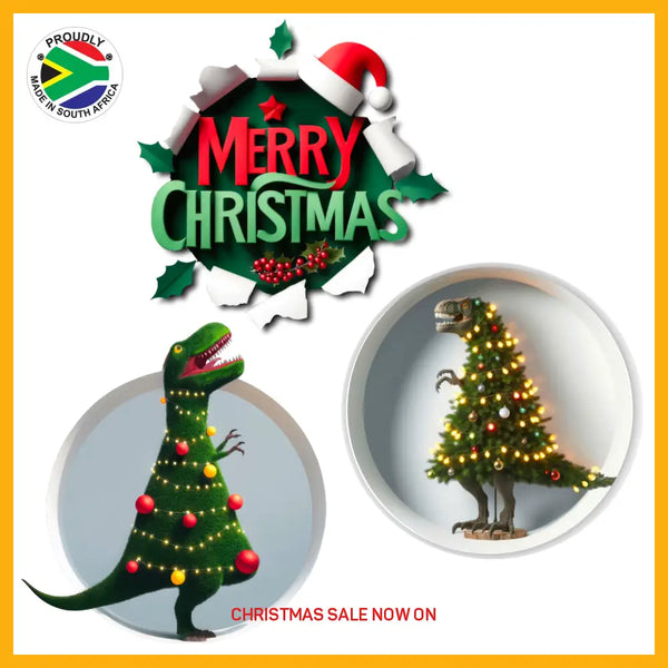 Trendspire Tree-Rex Christmas Stickers - Set Of 3