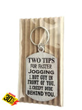 Two Tips For Faster Jogging Lady Design Single Sided Laser Engraved Key Ring-Bag Tag Key Rings