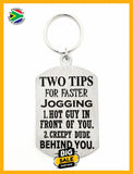 Two Tips For Faster Jogging Lady Design Single Sided Laser Engraved Key Ring-Bag Tag Key Rings