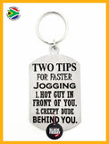 Two Tips For Faster Jogging Lady Design Single Sided Laser Engraved Key Ring-Bag Tag Key Rings