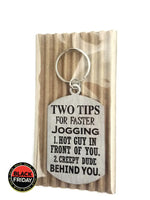 Two Tips For Faster Jogging Lady Design Single Sided Laser Engraved Key Ring-Bag Tag Key Rings