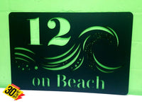 Waves House Sign Wall Art