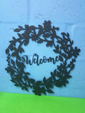 Welcome Wreath Wall Art Dog Kennel & Run Accessories