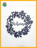 Welcome Wreath Wall Art Dog Kennel & Run Accessories