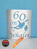 Whale Design House Sign Wall Art