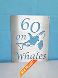 Whale Design House Sign Wall Art