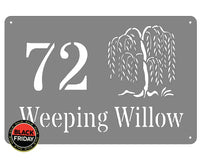 Willow Tree House Sign Wall Art