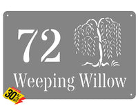 Willow Tree House Sign Wall Art