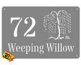 Willow Tree House Sign Wall Art