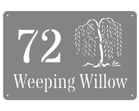 Willow Tree House Sign Wall Art