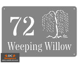 Willow Tree House Sign Wall Art