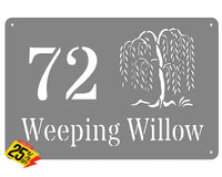 Willow Tree House Sign Wall Art