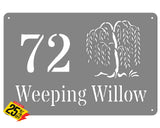 Willow Tree House Sign Wall Art