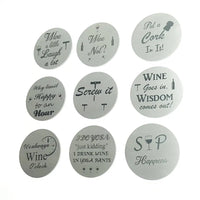 Wine Coasters Laser Etched In Stainless Steel