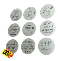 Wine Coasters Laser Etched In Stainless Steel