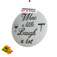 Wine Coasters Laser Etched In Stainless Steel A Little Laugh Lot