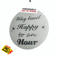 Wine Coasters Laser Etched In Stainless Steel Why Limit Happy To An Hour