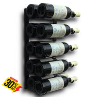 Wine Rack - 30 20 Or 10 Bottle Holder In Black Home Décor