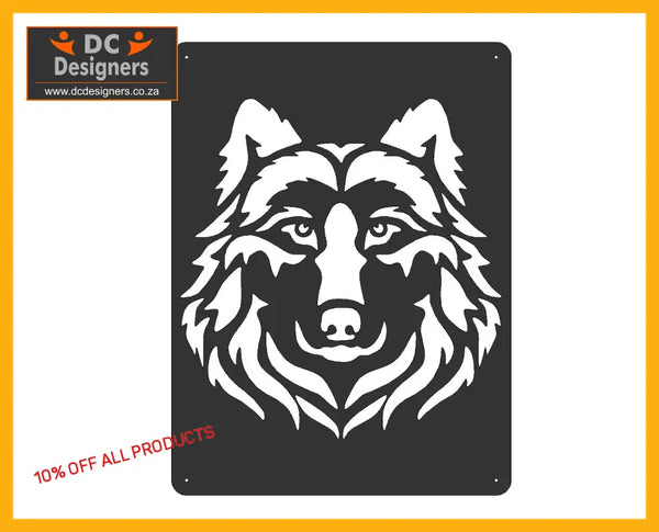 Wolf Laser Cut Wall Art Wall