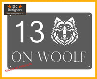 Wolf Street House Sign Wall Art