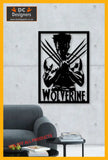 Wolverine Superhero Wall Art Large / Aluminium Powder Coated Black Art