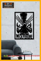 Wolverine Superhero Wall Art Large / Aluminium Powder Coated Black Art