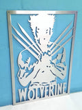 Wolverine Superhero Wall Art Large / Stainless Steel Brush Finish Art