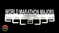 World Marathon Majors 7 Tier Medal Hanger Stainless Steel Brush Finish Sports Medal Hangers