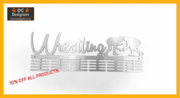 Wrestling 48 Tier Medal Hanger Stainless Steel Brush Finish Sports Medal Hangers