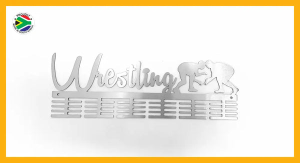 Wrestling 48 Tier Medal Hanger Stainless Steel Brush Finish Sports Medal Hangers