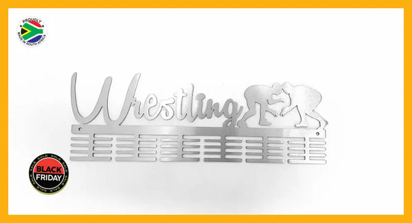 Wrestling 48 Tier Medal Hanger Stainless Steel Brush Finish Sports Medal Hangers