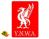 Y.n.w.a. Liverbird Mounted Wall Art Small - Red