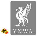 Y.n.w.a. Liverbird Mounted Wall Art Small - Stainless Steel Brush Finish