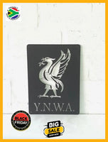 Y.n.w.a. Liverbird Mounted Wall Art Medium - Black