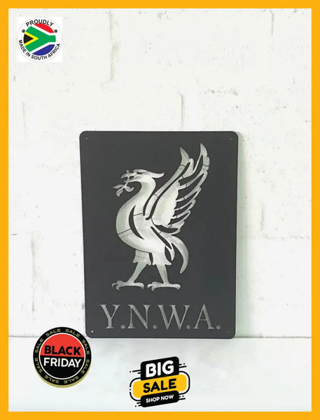 Y.n.w.a. Liverbird Mounted Wall Art Medium - Black